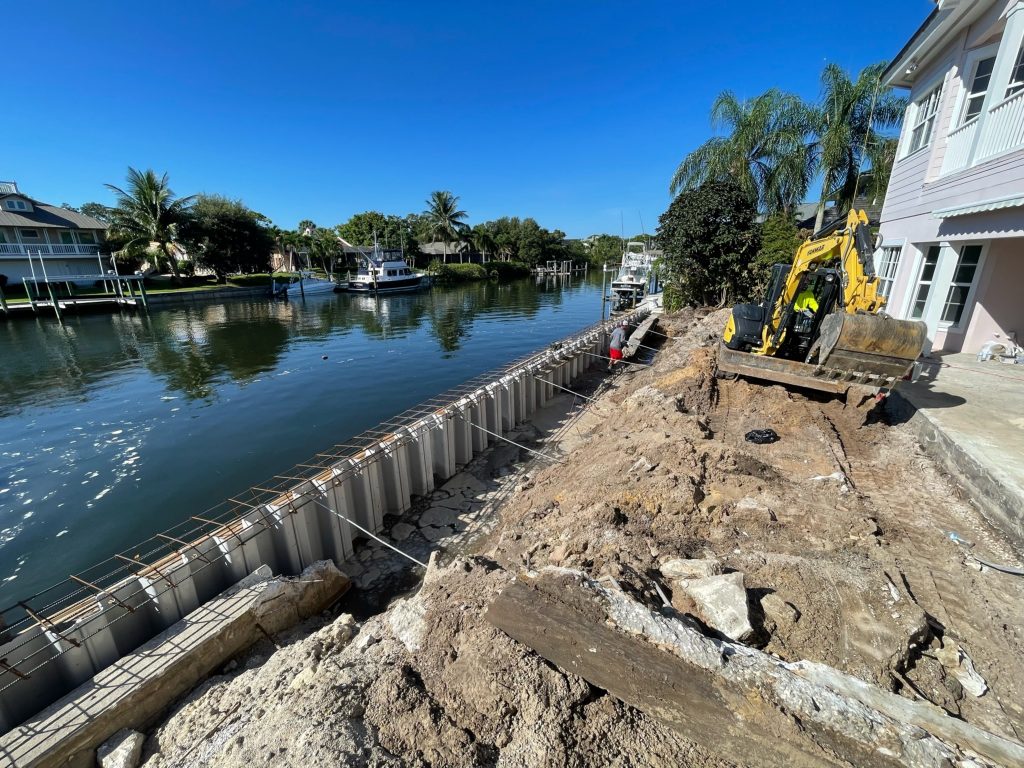 cost to build a seawall in Stuart, Florida